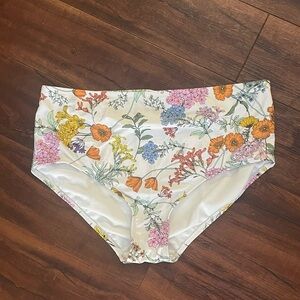 Womens floral swim bottoms high rise swimsuit bottoms kona sol bikini bottoms